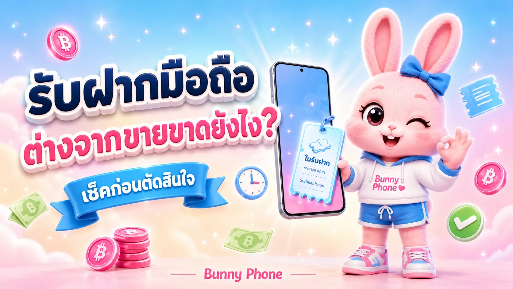 รับฝากมือถือ (จำนำ) คืออะไร ต่างจากขายขาดยังไง
