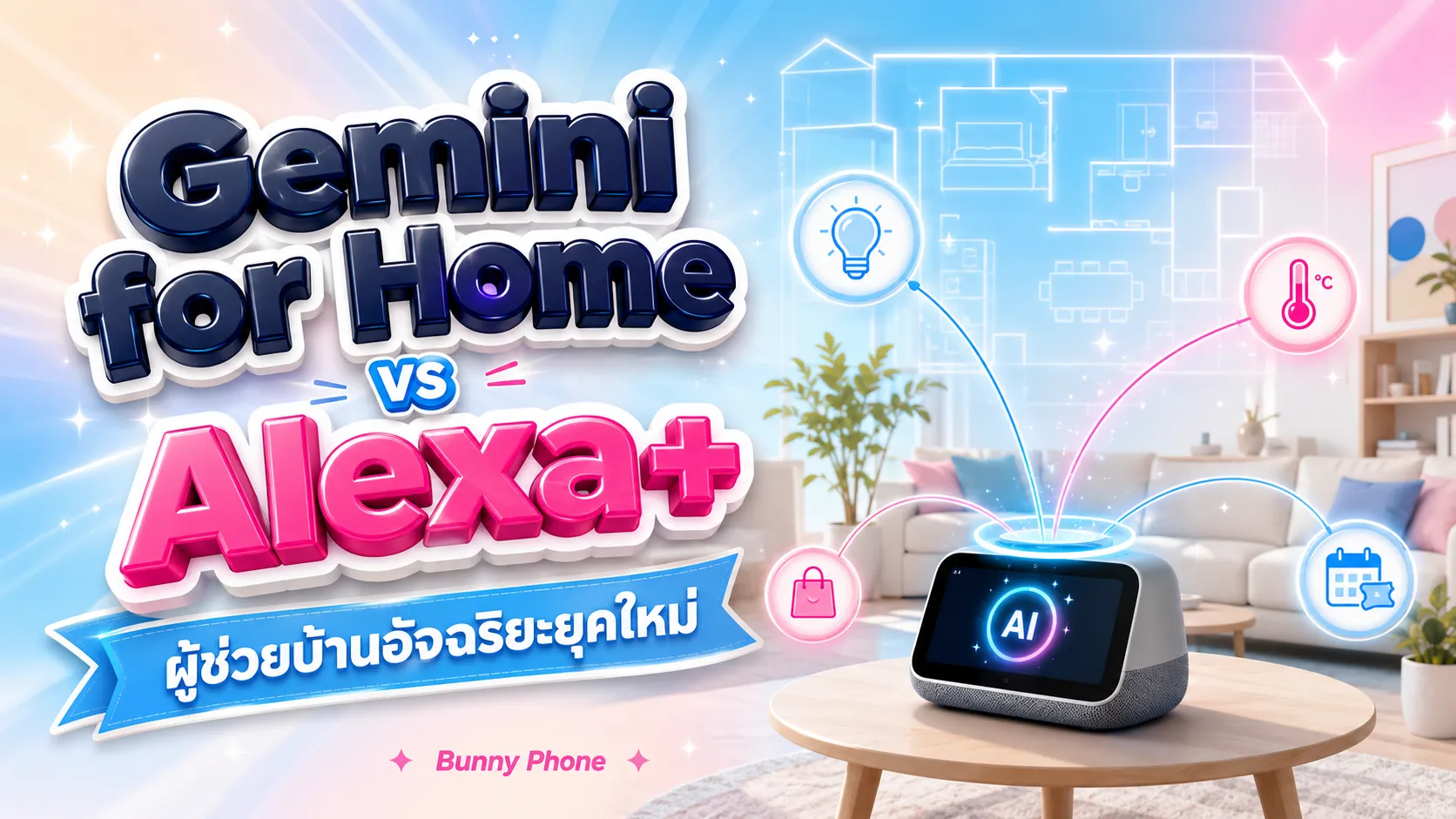Gemini for Home vs Alexa+ ผู้ช่วยบ้านอัจฉริยะ