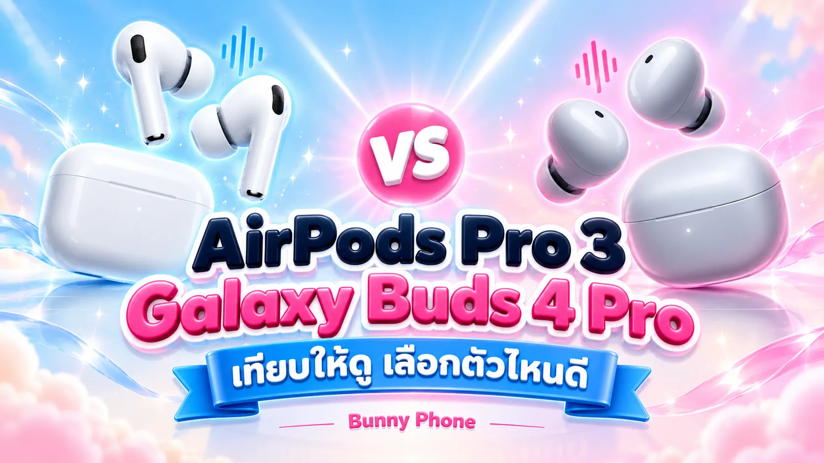 AirPods Pro 3 vs Galaxy Buds 4 Pro เทียบให้ดู