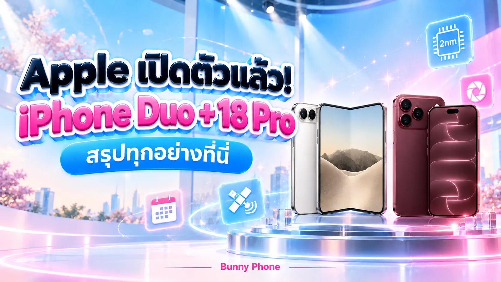 Apple เปิดตัว iPhone Duo และ iPhone 18 Pro สรุปที่นี่