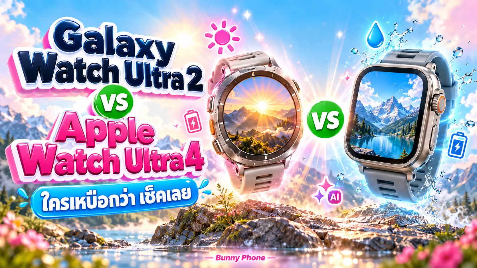 Galaxy Watch Ultra 2 vs Apple Watch Ultra 4 ใครเหนือกว่า