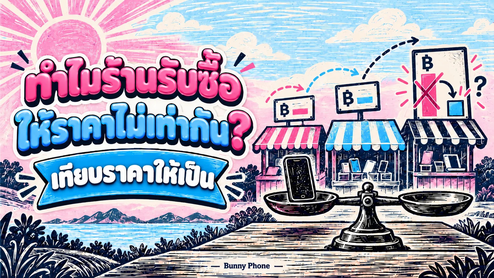 ทำไมร้านรับซื้อมือถือแต่ละที่ให้ราคาไม่เท่ากัน