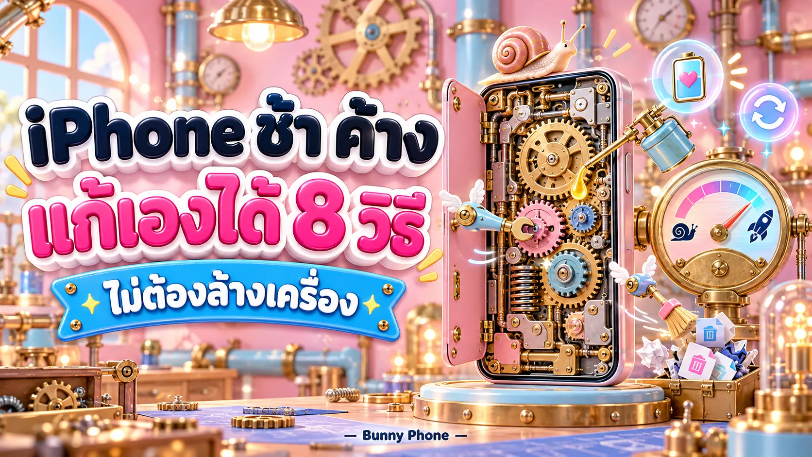 iPhone ช้า ค้าง แก้เองได้ ไม่ต้องล้างเครื่อง 8 วิธี